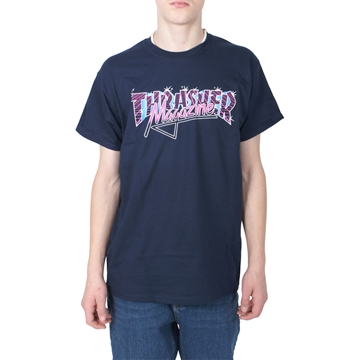 Thrasher T-shirt S/S Vice Logo Navy Blue